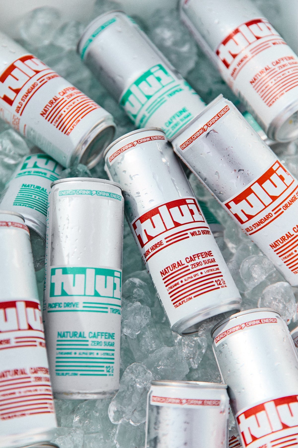 TULUI Pacific Drive and Dark Horse cans on ice